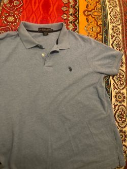 U.S. Polo Assn. Blue Polo Shirt Size L