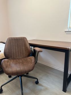 Brown Leather Office Chair