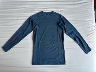 Volcom 50+ SPF Anti-UV Long Sleeve Rash Guard Medium Blue