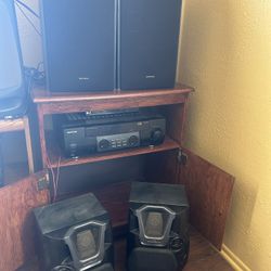 4 Speakers With Receiver &stand 