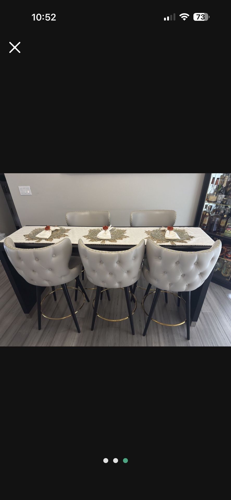 Counter Height Table With Swivel Chairs