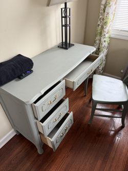 Solid Wood Desk & Chair