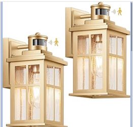 VIANIS 2 Pack Motion Sensor Outdoor Wall Lights