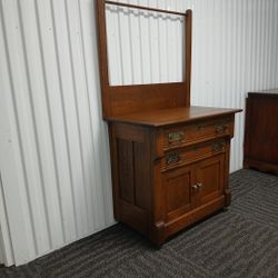 Antique Wash Stand Oak