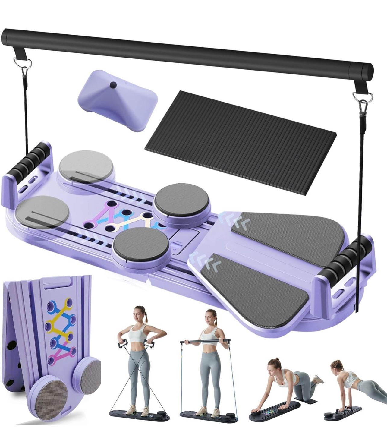 Professional Pilates Reformer Board - Foldable Home and Studio Pilates Equipment