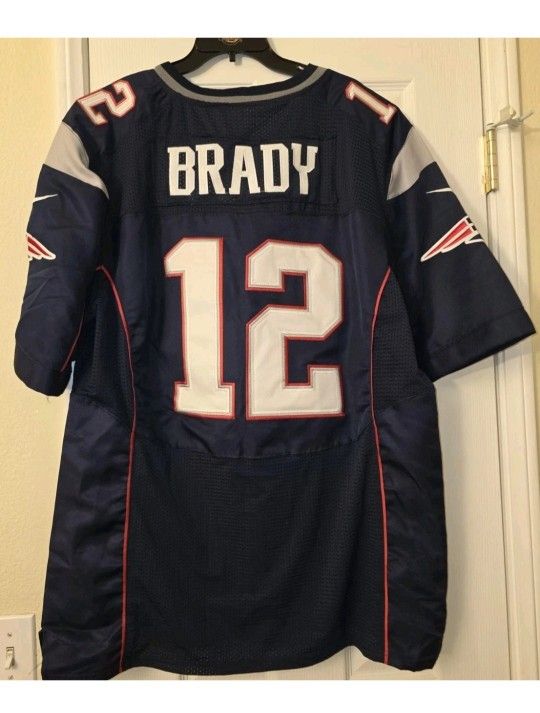NFL New England Patriots Tom Brady Football Jersey Men Size 52 Blue
