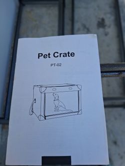 DOG  COLLAPSIBLE TRAVEL CRATEL