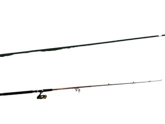 Shakespeare Surf Pier Red Fishing Rod & Reel Combo