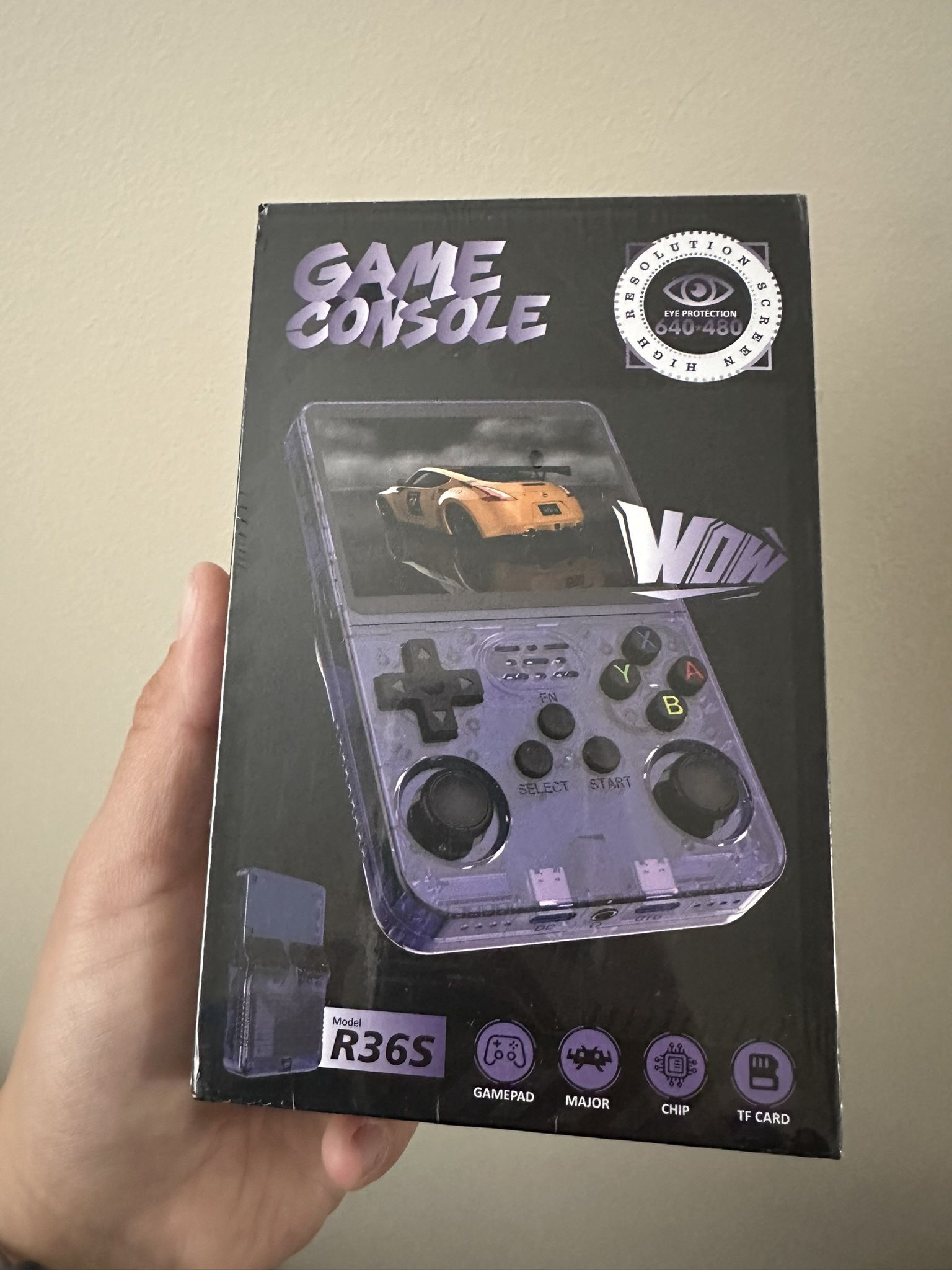 Purple Game Console