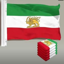 Iran Persia Flag Shir Khorshid  Lion Sun Gory