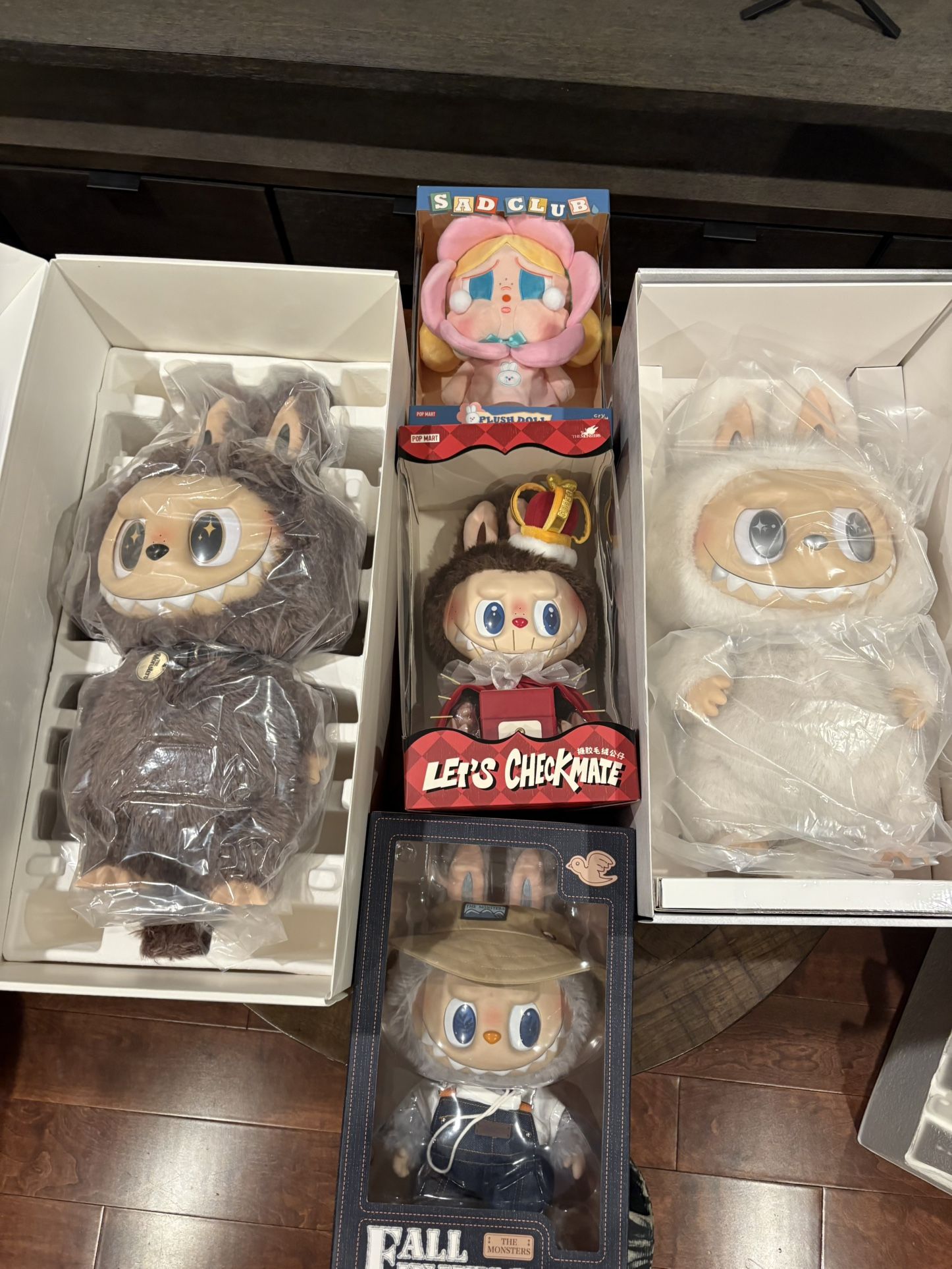 Pop Mart Labubu The Monsters ZIMOMO I Found You Vinyl Doll + Tote Bag, Angel In Clouds, Checkmate Queens, Fall In Wild.