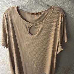 Khaki Blouse 2x 