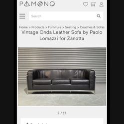 Vintage Lomazzi Couch 1 of 1,000 STEAL 