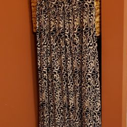 Black/White Maxi Summer Dress Size XL