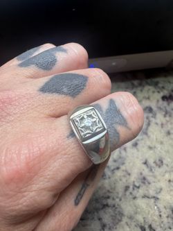 14k white gold mens ring value at 1500