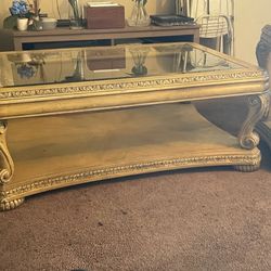 Piece Matching Living Room Table Set - Coffee Table + 2 End Tables