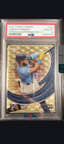 Junior Caminero 1/1 Topps Chrome Gold Vinyl Superfractor Psa 10