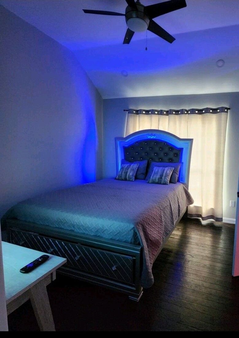 QUEEN LED BED MUST GO WITH PILLOW TOP MATTRESS INCLUDED