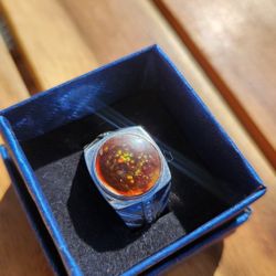 Fire Agate Ring