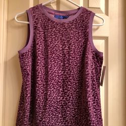 Lilac Color Sleeveless Top