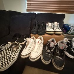 Jordan Beaters , Retro 4 Black Cats , Retro 3 White Cement ,Retro 3  Black Cement 