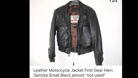 Leather first gear jacket