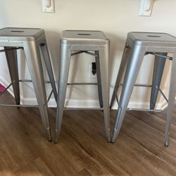 Set of Three Bar stools