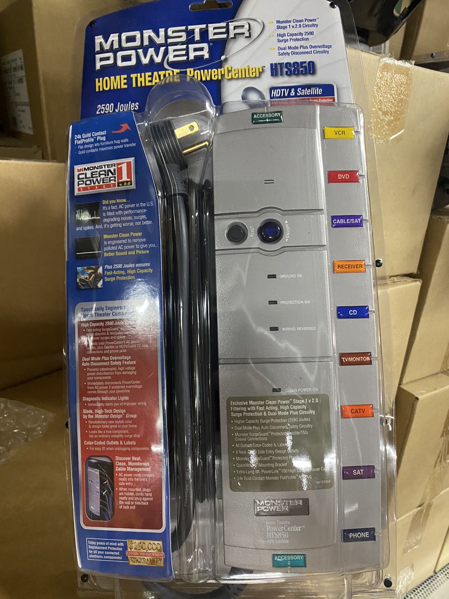 Monster Power Home Theatre Power Center HTS850 ( 2590 Joules )