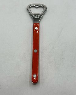 Sabre Paris Red Bottle Opener Stainless Steel Bar Tool Made in France