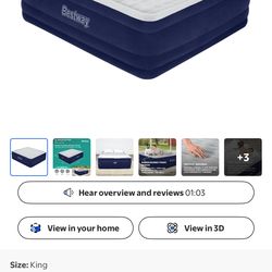 King size air Mattress 24 inch , looks like new