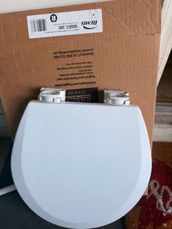 Bemis 500EC 390 White Enameled Wood Toilet Seat