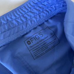 Figs Zamora Jogger Scrub Pants Size XL Ceil Blue Color