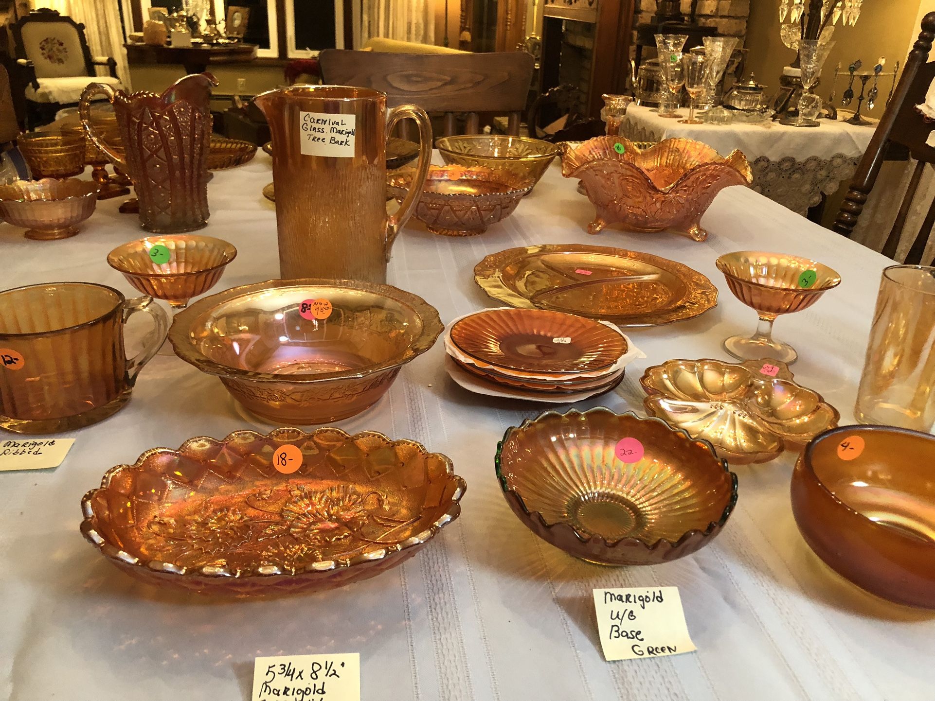 Vintage Carnival Glass Marigold Downsizing Cash/Venmo Pickup In White Bear Lake Home Only