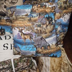 Pillows Deer Tractor Hand Made
