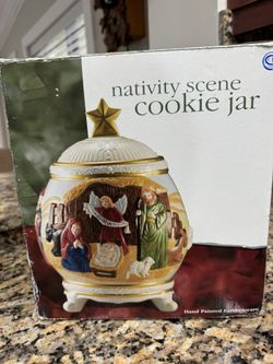 Nativity Scene Cookie Jar