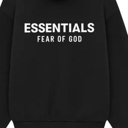 Essential Hoodie New In Bag Black Color