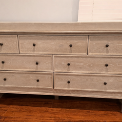 Pottery Barn nursery/kids dresser with changing pad space on top