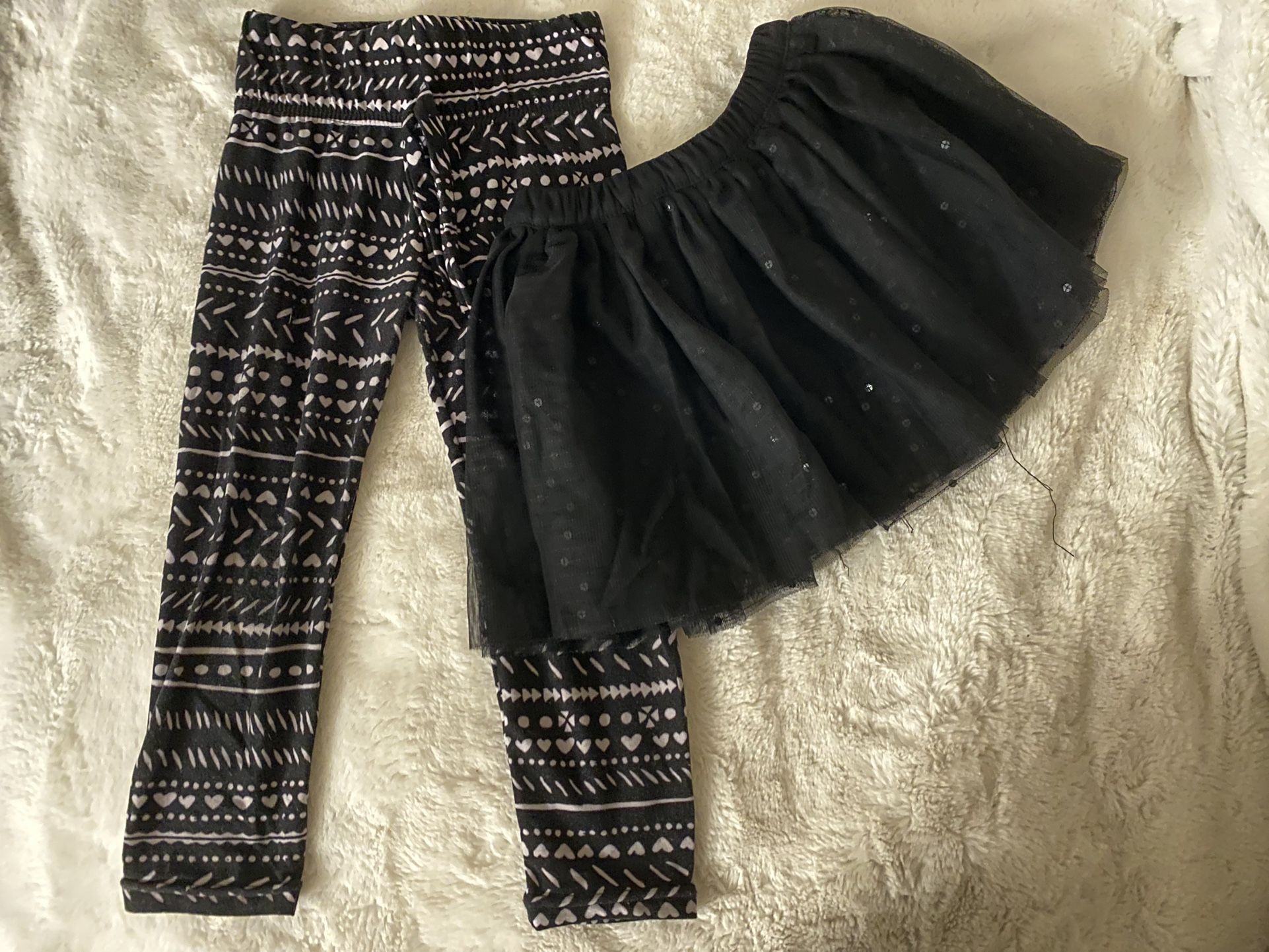 4T Crush Pants & Tutu Cat & Jack Skirt