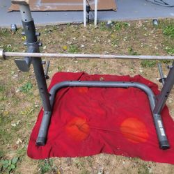 WEIDER SQUAT RACK  ADJUSTABLE WITH 2 PLATE HOLDERS OLYMPIC BAR 7' BAR 
11525 S HALSTED DUNKIN DONUTS/7111.S WESTERN WALGREENS 
120$   CASH ONLY AS IS 