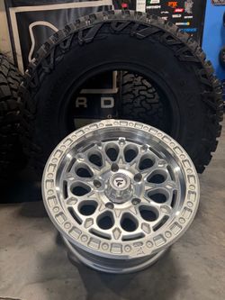 ON SALE. Fitipaldi 17x9 6x139.7 5x150 Machine wheels & 35x12.50-17 TOYO MT TIRES For DOSGE RAM 1500 & Toyota tundra Sequioa Lexus 5 lug (We Finance)