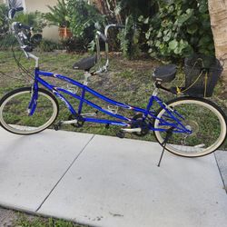 Tandem Bicycle 2 Person Bike Multiple Gears Aluminum Lightweight 26"