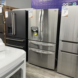 LG-Stainless Steel 4-Door Refrigerator With Two Ice Makers And A Full Convertible Drawer To Freezer/Refrigerator🚨 Craft Ice Maker🚨