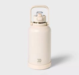 ALL IN MOTION 64OZ STAINLESS STEEL VACUUM INSULATED WATER BOTTLE - CHALK