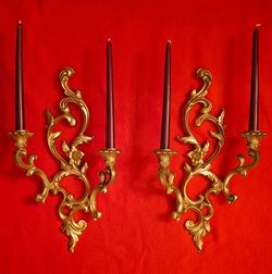 Pair of wall Candleholders