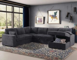 Brand New sectional couch w/ storage ottoman
