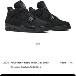 Jordan Retro 4 Black Cats
