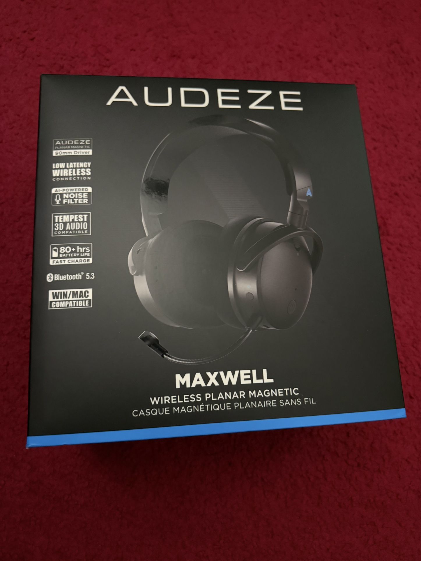 Audeze Maxwel Wireless Planar Magnetic Gaming Headset PC Sony PS5 PlayStation 