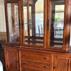 Dining Buffet & Hutch. China Cabinet.