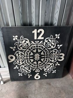 Art-Wall Clock Canvas Painting