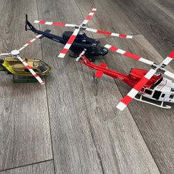 Diecast  1/48 Scale Code 3 Los Angeles county Fire police and sheriff  Department Bell 412 Helicopter  the Los Angeles sheriff  department one is hard